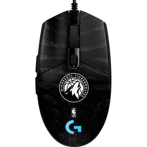 NBA Minnesota Timberwolves Black Animal Print G203 Prodigy RGB Wired Gaming Mouse Skin